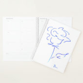 Lignes bleues 4 Agenda (Devant avec enveloppe)