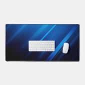 Lignes bleues Abstraites sur noir (Clavier et souris)