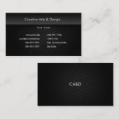 Lignes chiques carte de visite (Devant / Derrière)