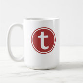 Lignes Classique Blanc 15 oz. Mug (Gauche)