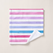 Lignes colorées (Gant de toilette)