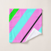 Lignes colorées (Gant de toilette)