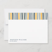 Lignes Colorées Carte Design Moderne Design (Devant)