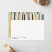 Lignes Colorées Carte Design Moderne Design (Devant/Arrière en situation)