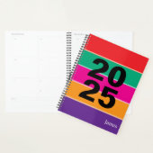 Lignes colorées en gras 2025 (Devant avec enveloppe)