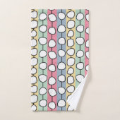 Lignes colorées Pastel MCM (Serviette à main)