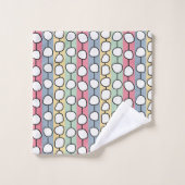 Lignes colorées Pastel MCM (Gant de toilette)