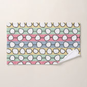 Lignes colorées Pastel MCM (Serviette à main)