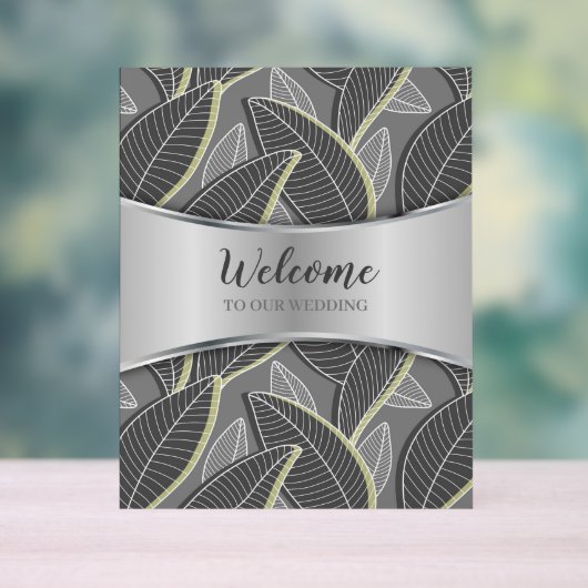 Lignes courbes Branches Feuilles Gris G626 (Neutre)