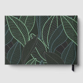 Lignes courbes Branches Feuilles Noir G625 (Verso)