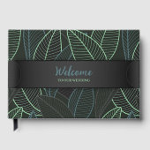 Lignes courbes Branches Feuilles Noir G625 (Recto)