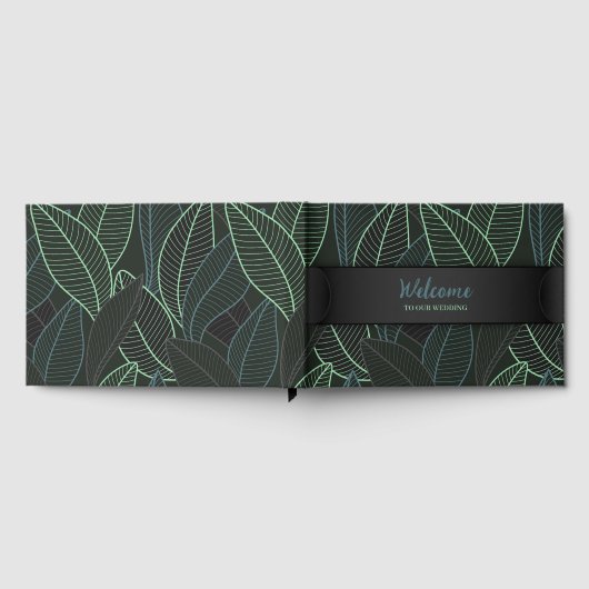 Lignes courbes Branches Feuilles Noir G625 (Complet)