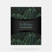 Lignes courbes Branches Feuilles Noir G625 (Recto)