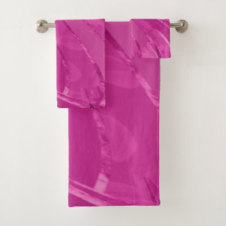 Lignes courbes soyeuses abstraites en rose