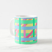 Lignes croisées de Pâques Café Mug (Devant gauche)