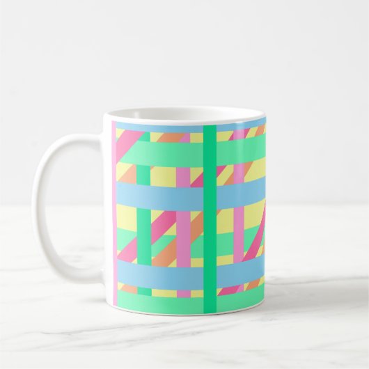 Lignes croisées de Pâques Café Mug (Gauche)