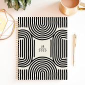 Lignes d'arc géométrique moderne 2025 Monogramme