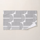 Lignes d'arc minimalistes modernes du milieu du si (Serviette à main)