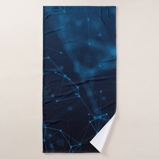 Lignes d'atome de points connectent polygone (Serviette de bain)