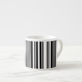 Lignes de code-barres noir Espresso Mug (Devant droit)