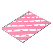 Lignes de coeur carnet rose (Côté gauche)