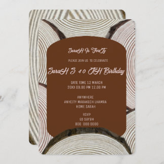 Lignes de colonne d'arbre Faire-part de mariage Bl