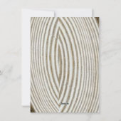 Lignes de colonne d'arbre Invitation de mariage Bl (Dos)