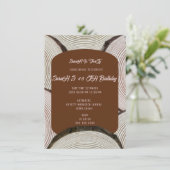 Lignes de colonne d'arbre Invitation de mariage Bl (Debout devant)