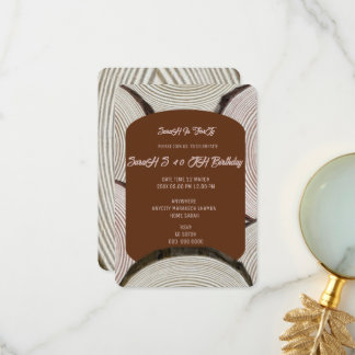 Lignes de colonne d'arbre Invitation de mariage Bl