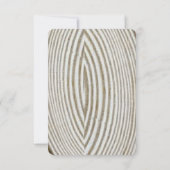 Lignes de colonne d'arbre Invitation de mariage Bl (Dos)