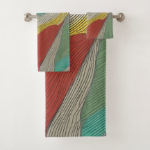 Lignes de couleurs modernes, abstraites et dynamiq