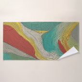 Lignes de couleurs modernes, abstraites et dynamiq (Serviette de bain)