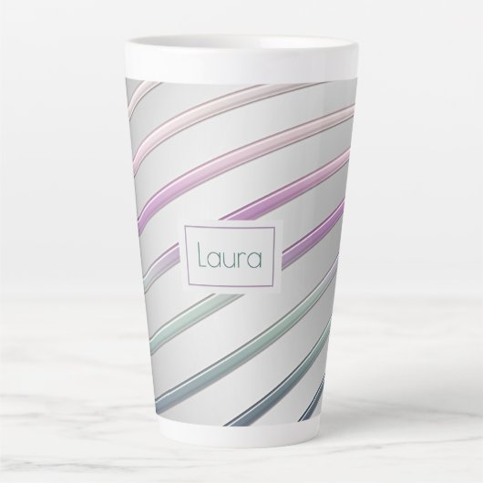 Lignes de dégradé Abstrait Café Mug (Devant)