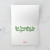 Lignes de fréquence et carte de voeux d'arbre de N (Intérieur)