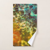 Lignes de lumière électrique Dégradé Abstrait. (Serviette à main)
