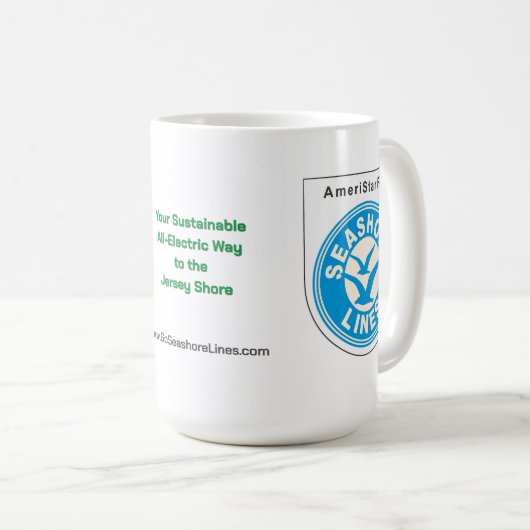 LIGNES DE MER (COFFRE BLANC) MUG (Devant droit)