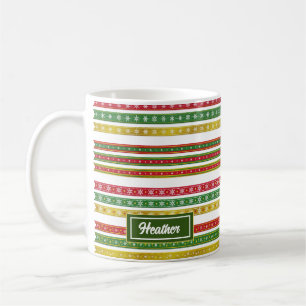 Lignes de Noël motifs tasse de café