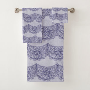 LIGNES DE PASTEL PLUM PURPLE LACE REGARDER MOTIF