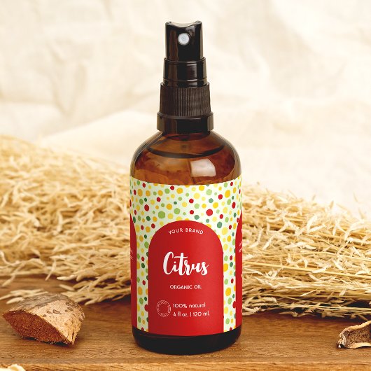 Lignes de points Abstraits colorés Étiquette de bo