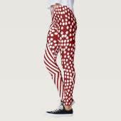 Lignes de points Polka funky Leggings gras (Gauche)
