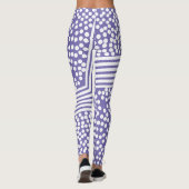 Lignes de points Polka funky Leggings gras (Dos)
