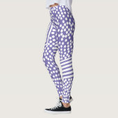 Lignes de points Polka funky Leggings gras (Gauche)