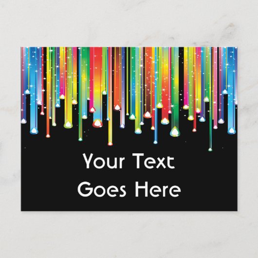 Lignes de séchage de la carte postale de peinture (Devant)