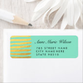 Lignes d'effet or chic Retourner les étiquettes d' (En situation)