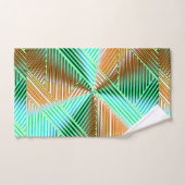 Lignes dégradées multicolores géométriques moderne (Serviette à main)