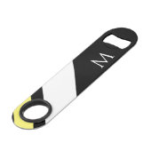 Lignes diagonales initiales personnalisées en noir (Devant angulaire)