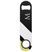 Lignes diagonales initiales personnalisées en noir (Devant)