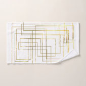 Lignes d'or Faux géométriques modernes (Serviette à main)