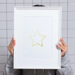 Lignes Elégantes Star Real Gold<br><div class="desc">Élégant Star Real Gold Lines Imprimantes</div>