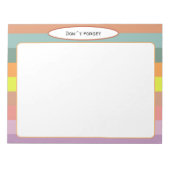 Lignes esthétiques du paysage Bloc-notes (Devant)